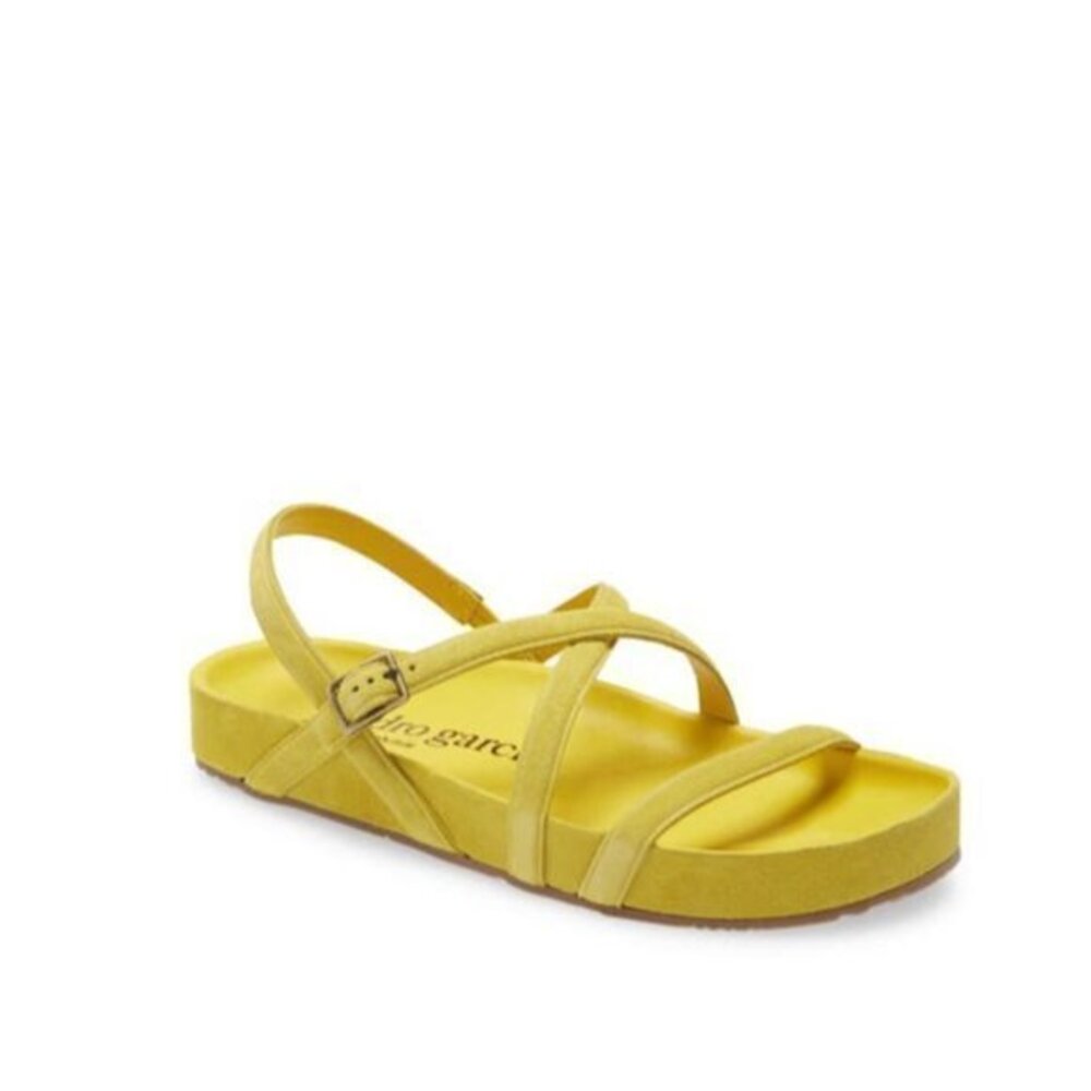PEDRO GARCIA Adal Strappy Sandal In Castoro Maize Size 36